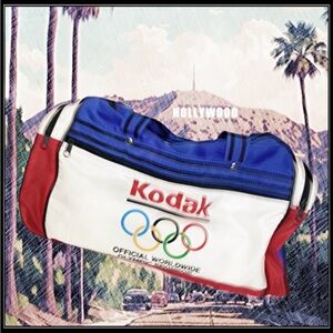 Vintage Kodak Olympics Sponsor Duffle Bag Los Angeles 1984 l